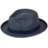 Tomlin Fedora 1 Tomlin Fedora -Kangol Sales Shop Country Gentleman Tomlin Fedora Fedora Navy Multi MAIN 791569996223 2027