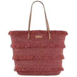 Davoletta Medium Fringe Basket -Kangol Sales Shop DAVOLETMFRG Helen Kaminski Davoletta Medium Fringe Basket Basket ROSE CARMAEL 1