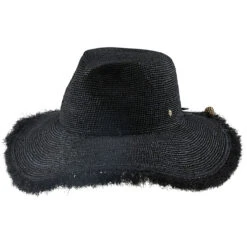 Yolanda Fedora -Kangol Sales Shop Helen Kaminski Yolanda Fedora Fedora Charcoal Charcoal Fringe MAIN 657001286997 8632