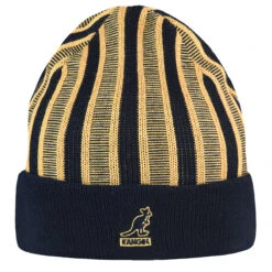 Kangol Rib Stripe Rev Beanie 9 Kangol Rib Stripe Rev Beanie -Kangol Sales Shop K3524 Kangol RIB STRIPE REV BEANIE DK BLUE 1