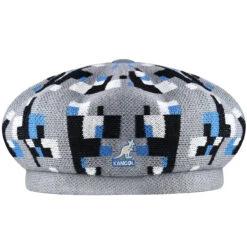 Kangol Pixelated Plaid Beret -Kangol Sales Shop K3578 Kangol PIXELATED PLAID BERET Beret GREY BLACK 1