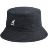 Kangol Embossed Reversible Bucket -Kangol Sales Shop K5317 Kangol EMBOSSED REV BUCKET BLACK BLACK 1