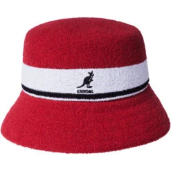 Kangol Bermuda Stripe Bucket -Kangol Sales Shop Kangol Bermuda Stripe Bucket Bucket Scarlet MAIN 792179704925 7202