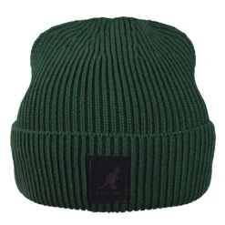 Kangol Patch Beanie -Kangol Sales Shop Kangol Patch Beanie Pull Ons Dark Green MAIN 792179713194 0616