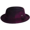Kangol Polished Pork Pie -Kangol Sales Shop Kangol Polished Pork Pie Pork Pie Blackberry Swirl MAIN 792179728532 7994