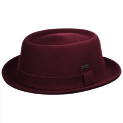 Kangol Polished Pork Pie -Kangol Sales Shop Kangol Polished Pork Pie Pork Pie Red Velvet MAIN 792179728617 6095