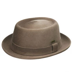 Kangol Polished Pork Pie -Kangol Sales Shop Kangol Polished Pork Pie Pork Pie Taupe MAIN 792179728655 6196