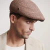 Nicos Flat Cap -Kangol Sales Shop NICOS Kaminski NIC0S Ivy Cap ALMOND COGNAC 1