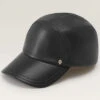 Stacey Baseball Cap -Kangol Sales Shop Stacey Helen Kaminski Stacey Baseball Cap Black Nappa 1