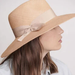 Vitoria Wide Brim Fedora -Kangol Sales Shop VITORIA WIDE BRIM Helen Kaminski VITORIA WIDE BRIM Fedora LATTE LOTUS 1