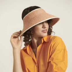 Aleeya 9 Visor 13 Aleeya 9 Visor -Kangol Sales Shop aleeya 9 helen kaminski aleeya 9 visor orange selenite sand 3 1