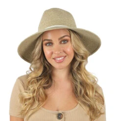 Marled Straw PU Band Fedora -Kangol Sales Shop apn9354 david young marled straw pu band fedora fedora off white 1 1