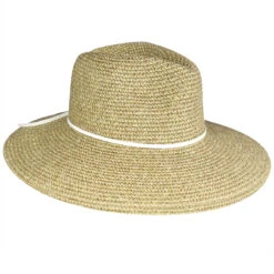 Marled Straw PU Band Fedora -Kangol Sales Shop apn9354 david young marled straw pu band fedora fedora off white 3 1