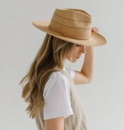 Arlo Fedora With Nude Band -Kangol Sales Shop arlo hat w nude band gigi pip arlo hat w nude band honey 4 2