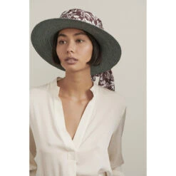 Aster Boater -Kangol Sales Shop aster helen kaminski aster boater mint cinnamon print 8 1