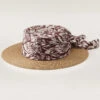 Aster Boater -Kangol Sales Shop aster helen kaminski aster boater nougat cinnamon print 1 1