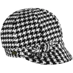 Adele Cap -Kangol Sales Shop b011h betmar adele cap black white houndstooth 1 1 1
