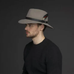 Abbott Fedora -Kangol Sales Shop bailey of hollywood abbott fedora greige av8 4