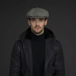 Galvin Stripe Herringbone Newsboy -Kangol Sales Shop bailey of hollywood galvin stripe herringbone newsboy gray multi av7 6