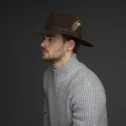 Girvin Fedora -Kangol Sales Shop bailey of hollywood girvin fedora chocolate av8 4