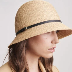 Besa 6 Cloche -Kangol Sales Shop besa6 helen kaminski besa 6 cloche natural black 1 1