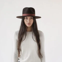 Scottie Fedora -Kangol Sales Shop boor1901 boor hats scottie fedora chocolate 4