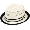 Noah Braided Fedora -Kangol Sales Shop cg184 country gentleman noah braided fedora white black 1 4