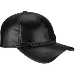 Kangol Chain Faux Leather Baseball 11 Kangol Chain Faux Leather Baseball -Kangol Sales Shop chain faux leather baseball black black 3 1