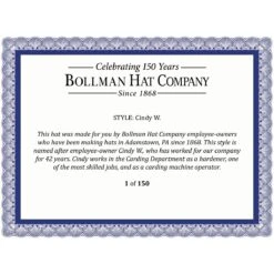 Cindy W. Fedora - Exclusive -Kangol Sales Shop cynthiaw sa248 cert 1