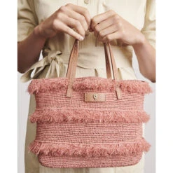 Davoletta Mini Fringe Basket -Kangol Sales Shop davoletminfr helen kaminski davoletta mini fringe basket basket peony caramel 5 1