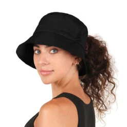 Piper Ponyflo® Active Bucket -Kangol Sales Shop fwbut130 david young ponyflo active bucket bucket hat black 1 1