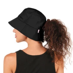 Piper Ponyflo® Active Bucket -Kangol Sales Shop fwbut130 david young ponyflo active bucket bucket hat black 2 1