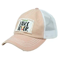 Lake Lover Mesh Back Ponyflo Baseball Cap 7 Lake Lover Mesh Back Ponyflo Baseball Cap -Kangol Sales Shop fwcapmt922 david and young lake lover ponyflo baseball dusty pink 2