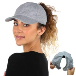 Jenny Heathered PonyFlo® Baseball -Kangol Sales Shop fwcapt127 david young jenny heathered ponyflo baseball baseball grey 1 1