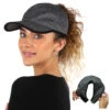 Jenny Heathered PonyFlo® Baseball -Kangol Sales Shop fwcapt127 david and young jenny heathered ponyflo baseball black 1 1