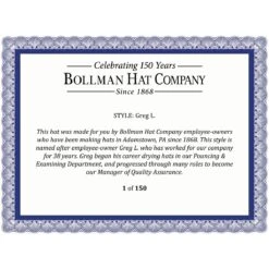 Greg L. Fedora - Exclusive -Kangol Sales Shop gregl bk001 cert 1