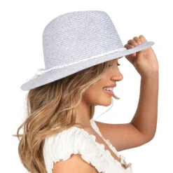 Marled Straw Fedora -Kangol Sales Shop gwpn2192 david young marled straw fedora fedora denim blue 1 1