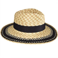 Multi Marled Straw Fedora