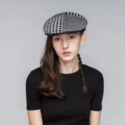 Kangol Abstract Houndstooth 504 13 Kangol Abstract Houndstooth 504 -Kangol Sales Shop k3520 kangol abstract houndstooth 504 cream black 10 4