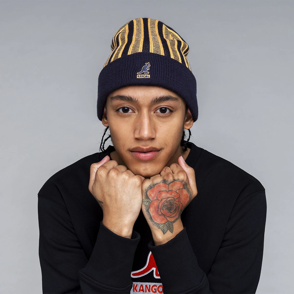 Kangol Rib Stripe Rev Beanie 4 Kangol Rib Stripe Rev Beanie - Image 2