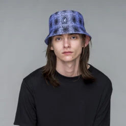 Kangol Grunge Plaid Bin -Kangol Sales Shop k3548 kangol grunge plaid bin bucket deep springs iced lilac 7 4