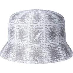 Kangol Grunge Plaid Bin -Kangol Sales Shop k3548 kangol grunge plaid bin bucket grey white 1k 4