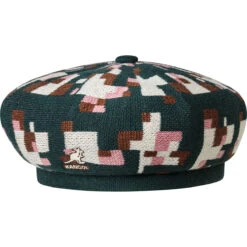 Kangol Pixelated Plaid Beret -Kangol Sales Shop k3578 kangol pixelated plaid beret beret pine cream 1k