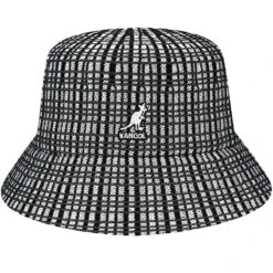 Kangol Prep Plaid Bucket -Kangol Sales Shop k3616 kangol prep plaid bucket black plaid 1 4