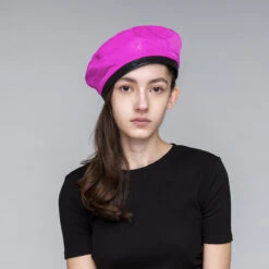 Kangol Nylon Plush Reversible Beret -Kangol Sales Shop k5314 kangol nylon plush rev beret black electric pink 13 2