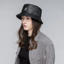 Kangol Embossed Reversible Bucket -Kangol Sales Shop k5317 kangol embossed rev bucket black black 14 4