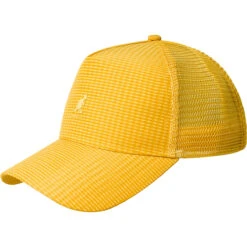 Kangol Seersucker Mesh Trucker -Kangol Sales Shop k5339 kangol seersucker mesh trucker baseball warm apricot white 1 1