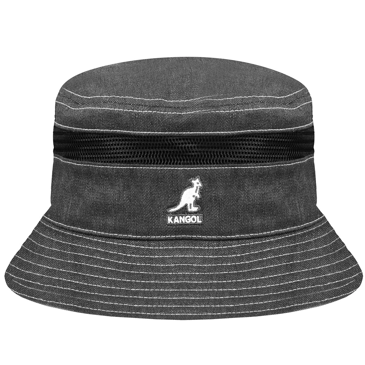 Kangol Distressed Cotton Mesh Bucket 4 Kangol Distressed Cotton Mesh Bucket - Image 2