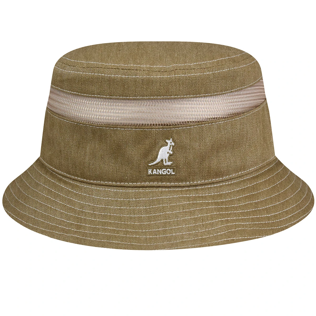 Kangol Distressed Cotton Mesh Bucket 3 Kangol Distressed Cotton Mesh Bucket