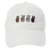 Peace Sign Ponyflo Baseball Cap -Kangol Sales Shop lcapt213 d y peace sign ponyflo baseball white 1 1